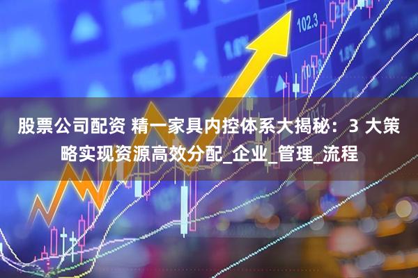 股票公司配资 精一家具内控体系大揭秘：3 大策略实现资源高效分配_企业_管理_流程