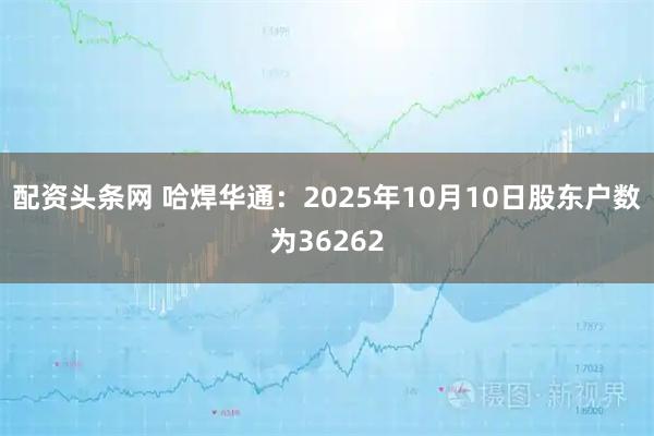 配资头条网 哈焊华通：2025年10月10日股东户数为36262
